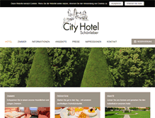 Tablet Screenshot of cityhotel-schoenleber.de